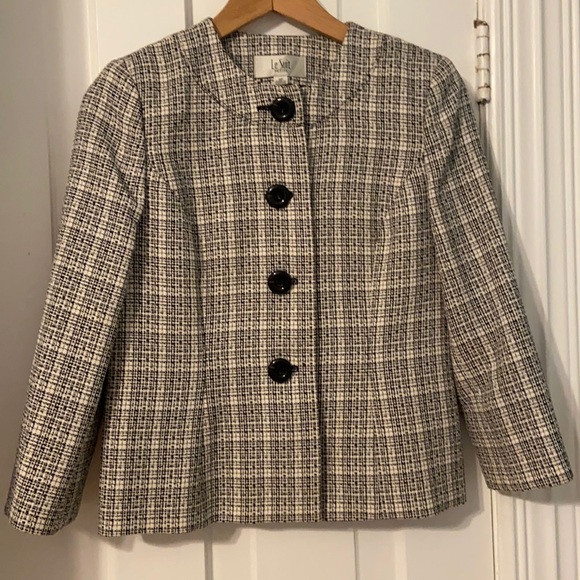 Plaid Le Suit blazer 4P - Picture 1 of 1